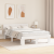 Cadru de pat cu headboard Alb 140 x 200 cm Lemn de brad solid GartenMobel Dekor