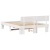 Cadru de pat cu headboard Alb 140 x 200 cm Lemn de brad solid GartenMobel Dekor