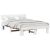 Cadru de pat cu headboard Alb 140 x 200 cm Lemn de brad solid GartenMobel Dekor