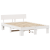 Cadru de pat cu headboard Alb 140 x 200 cm Lemn de brad solid GartenMobel Dekor