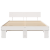 Cadru de pat cu headboard Alb 140 x 200 cm Lemn de brad solid GartenMobel Dekor