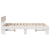 Cadru de pat cu headboard Alb 135 x 190 cm Lemn de brad solid GartenMobel Dekor