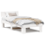 Cadru de pat cu headboard Alb 90 x 190 cm Lemn de brad solid GartenMobel Dekor