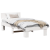Cadru de pat cu headboard Alb 90 x 190 cm Lemn de brad solid GartenMobel Dekor