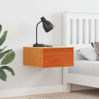 Noptieră Montată pe Perete 2 pcs Maro ceruit 37 x 35 x 18.5 cm GartenMobel Dekor