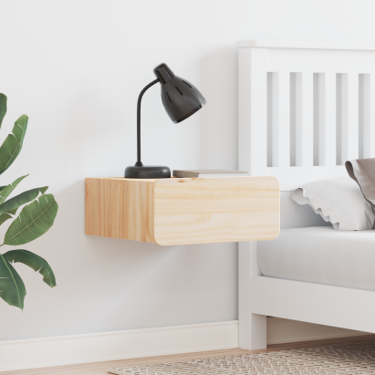 Noptieră Montată pe Perete cu sertar Pe perete Maro 39 x 34 x 16.5 cm GartenMobel Dekor