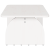Masă de cafea Alb 80 x 50 x 31 cm Lemn de brad solid GartenMobel Dekor