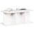 Masă de cafea Alb 80 x 39.5 x 33.5 cm Lemn de brad solid GartenMobel Dekor