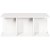 Masă de cafea Alb 80 x 39.5 x 33.5 cm Lemn de brad solid GartenMobel Dekor