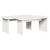 Masă de cafea 2 pcs Alb 100 x 69 x 35.5 cm Lemn de brad solid GartenMobel Dekor