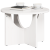 Masă de cafea Alb 50 x 50 x 35 cm Lemn de brad solid GartenMobel Dekor