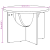 Masă de cafea Alb 50 x 50 x 35 cm Lemn de brad solid GartenMobel Dekor