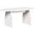 Masă de cafea Alb 80 x 40 x 35 cm Lemn de brad solid GartenMobel Dekor