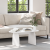 Masă de cafea Alb 80 x 40 x 35 cm Lemn de brad solid GartenMobel Dekor