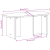 Masă de cafea Alb 80 x 39.5 x 35 cm Lemn de brad solid GartenMobel Dekor