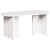 Masă de cafea Alb 80 x 39.5 x 35 cm Lemn de brad solid GartenMobel Dekor
