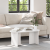 Masă de cafea Alb 80 x 39.5 x 35 cm Lemn de brad solid GartenMobel Dekor