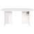 Masă de cafea Alb 80 x 39.5 x 35 cm Lemn de brad solid GartenMobel Dekor