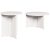 Set de măsuțe de cafea 2 pcs Alb 49 x 49 x 28 cm GartenMobel Dekor