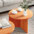 Set de măsuțe de cafea 2 pcs Maro ceruit 49 x 49 x 28 cm GartenMobel Dekor