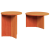 Set de măsuțe de cafea 2 pcs Maro ceruit 49 x 49 x 28 cm GartenMobel Dekor