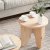 Set de măsuțe de cafea 2 pcs natural 39.5 x 39.5 x 30 cm GartenMobel Dekor