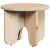 Set de măsuțe de cafea 2 pcs natural 39.5 x 39.5 x 30 cm GartenMobel Dekor