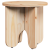 Set de măsuțe de cafea 2 pcs natural 39.5 x 39.5 x 30 cm GartenMobel Dekor