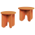 Set de măsuțe de cafea 2 pcs Maro ceruit 39.5 x 39.5 x 30 cm GartenMobel Dekor