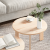 Set de măsuțe de cafea 2 pcs natural 47.5 x 47.5 x 27 cm GartenMobel Dekor