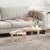 Set de măsuțe de cafea 2 pcs natural 47.5 x 47.5 x 27 cm GartenMobel Dekor