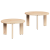 Set de măsuțe de cafea 2 pcs natural 47.5 x 47.5 x 27 cm GartenMobel Dekor