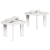 Set de măsuțe de cafea 2 pcs Alb 47.5 x 47.5 x 27 cm GartenMobel Dekor