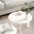 Set de măsuțe de cafea 2 pcs Alb 47.5 x 47.5 x 27 cm GartenMobel Dekor