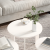 Set de măsuțe de cafea 3 pcs Alb 47.5 x 47.5 x 27 cm GartenMobel Dekor