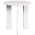 Set de măsuțe de cafea 3 pcs Alb 47.5 x 47.5 x 27 cm GartenMobel Dekor