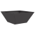 Ghiveci din plastic 5 pcs Negru 35 x 35 x 15 cm Oțel GartenMobel Dekor