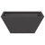 Ghiveci din plastic 5 pcs Negru 35 x 35 x 15 cm Oțel GartenMobel Dekor
