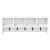 Răcător de paltoane montat pe perete Alb 75 x 16 x 26 cm GartenMobel Dekor