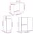 Set dulapuri de baie, 4 piese, alb, lemn prelucrat GartenMobel Dekor