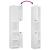 Set dulapuri de baie, 4 piese, alb, lemn prelucrat GartenMobel Dekor