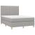 Pat continental, gri deschis, 140x200 cm, material textil GartenMobel Dekor