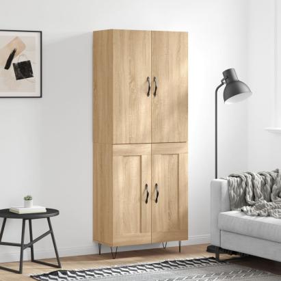 Dulap înalt, stejar sonoma, 69,5x34x180 cm, lemn compozit GartenMobel Dekor