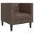 Set canapele Chesterfield cu 3 locuri, maro, piele eco. GartenMobel Dekor
