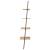 Raft înclinat cu 4 niveluri maro deschis / negru 64x34x150,5 cm GartenMobel Dekor