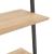 Raft înclinat cu 4 niveluri maro deschis / negru 64x34x150,5 cm GartenMobel Dekor