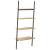 Raft înclinat cu 4 niveluri maro deschis / negru 64x34x150,5 cm GartenMobel Dekor