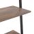 Raft înclinat cu 4 niveluri maro închis / negru 64x34x150,5 cm GartenMobel Dekor