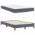 Pat boxspring cu saltea Gri închis 120 x 190 cm Catifea GartenMobel Dekor