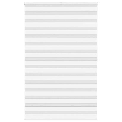 Jaluzea tip zebra alb lățime țesătură 145,9 cm poliester GartenMobel Dekor